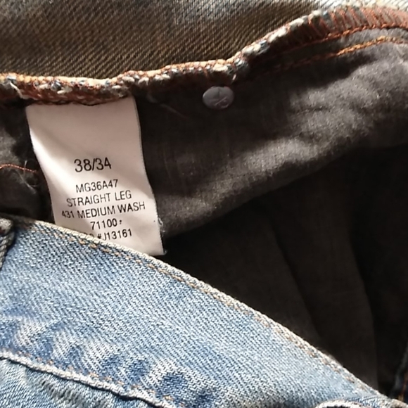 Calvin Klein Straight Leg Denim Jeans - Picture 6 of 6